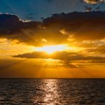 Spiritual Caribbean Crepuscular Sunset