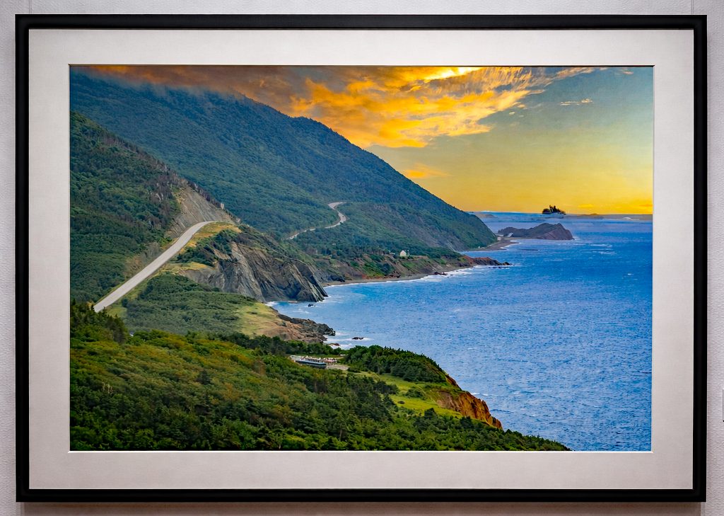 Cabot Trail, Cape Breton
Cape Breton Island, Nova Scotia
August 19, 2022
Cape Breton’s Cabot Trail unfolds not as a simple road, but as a living landscape—shifting and revealing itself with every turn. From the first light of sunrise over the vast Atlantic to the rolling mountain greenery and quiet charm of coastal fishing villages, each moment feels newly discovered. Along this 300-kilometer journey, every bend offered a sense of awe, as if the land itself was inviting me to pause, look closer, and take it all in.