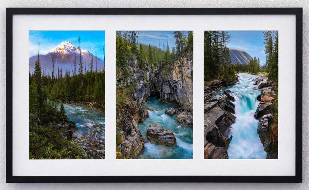 Numa Falls, Vermilion River 
Kootenay National Park 
June 19, 2024 

I was mesmerized by the turquoise colour of the glacier-fed Vermilion River's tumbling cascade through Numa Falls and its surrounding canyon revealing fast-flowing water-sculpted limestone.