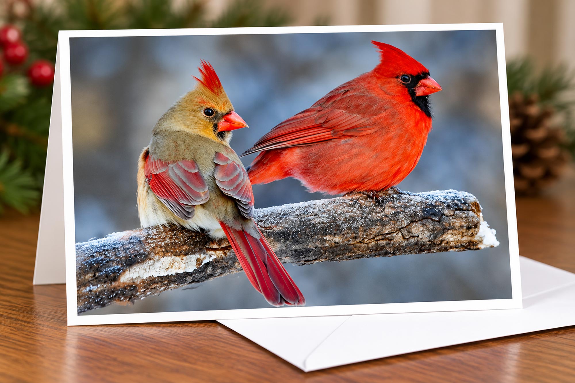 Cardinal Holiday Photo Cards, Box of 8